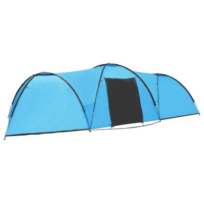 vidaXL Campingtelt igloformet 650x240x190 cm for 8 personer blå