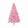 vidaXL Kunstig Forh&aring;ndsopplyst Juletre med 300 LED Rosa 240 cm PVC