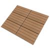 vidaXL Terrassebord 6 stk WPC 60x30 cm 1,08 m² brun