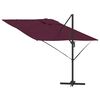 vidaXL Roma parasol Rød 286 x 285 x 265 cm Polyester og aluminium