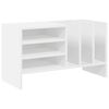 vidaXL Plateskap Hvit 78,5 x 35 x 45 cm Konstruert tre