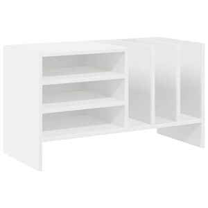 vidaXL Plateskap Hvit 78,5 x 35 x 45 cm Konstruert tre