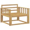 vidaXL Ute Midt Sofa Solid akasietre Hvit