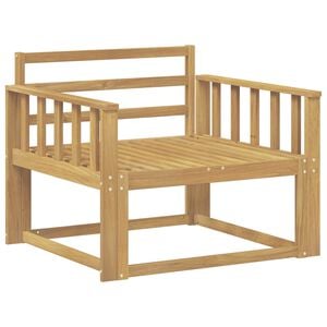 vidaXL Ute Midt Sofa Solid akasietre Hvit