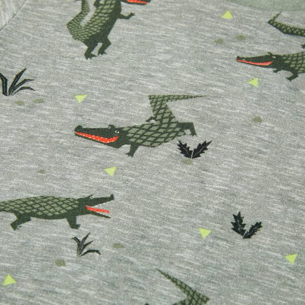 T-skjorte for barn lysekaki melert 92