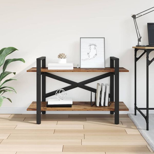 vidaXL Bokhylle Gamle tre 100 x 33,5 x 64 cm Konstruert tre