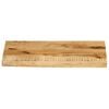 vidaXL Bordplate 40x20x2,5 cm naturlig kant heltre mango