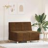 vidaXL Modul Sofa Enhet Armfri 2 pcs Brun 55 x 74 x 82 cm