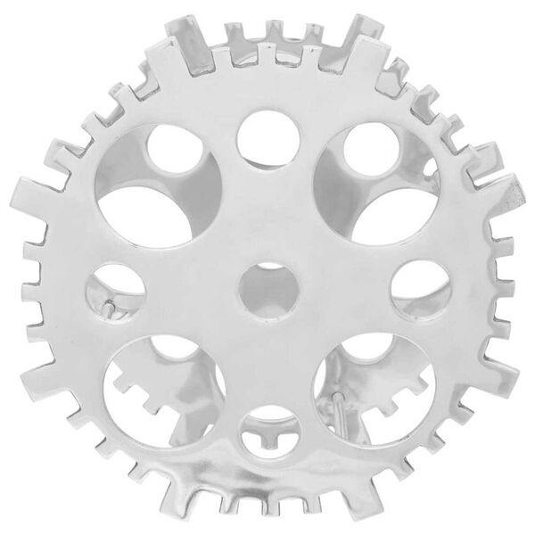 vidaXL Vinhylle sølv 39 x 39 x 14 cm Aluminium