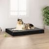 vidaXL Hundeseng svart 91,5x64x9 cm heltre furu