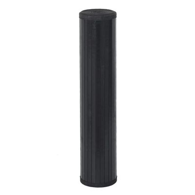 vidaXL Teppe rektangulært svart 100x200 cm bambus