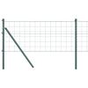 vidaXL Euro Zaun Festemo 50 x 0,6 m PVC-belagt st&aring;l Gr&oslash;nn Mesh