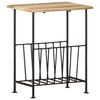 vidaXL Magasinstativ 40x30x50 cm heltre mango og st&aring;l