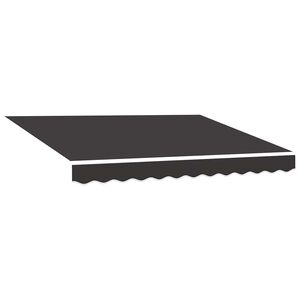 vidaXL Erstatningsduk for markise gr&aring; 300x250 cm polyester