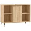 vidaXL Baderomsskap h&oslash;yglans hvit 80x33x60 cm konstruert tre