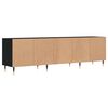 vidaXL TV-benk svart 150x30x44,5 cm konstruert tre
