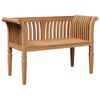 vidaXL benk Brun 127,5 x 52 x 80 cm Massivt teaktre