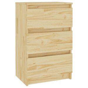 vidaXL Nattbord 40x29,5x64 cm heltre furu