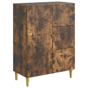 vidaXL Serviesskap med skuff R&oslash;kt Eik 66 x 34,5 x 90 cm Konstruert tre