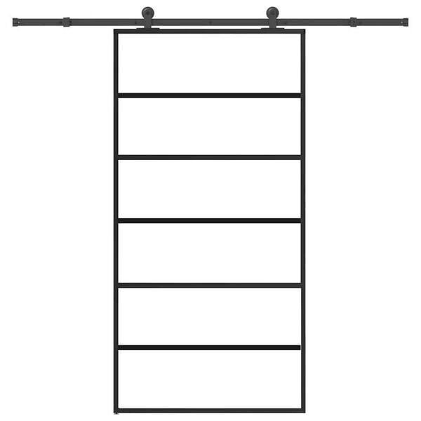 vidaXL Skyved&oslash;r med monteringssett 102x205 cm ESG glass og aluminium