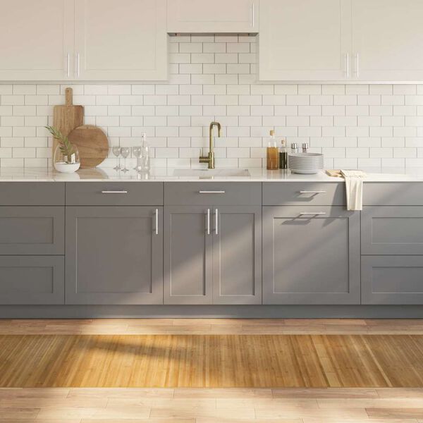 vidaXL Teppe rektangul&aelig;r naturell 70x400 cm bambus