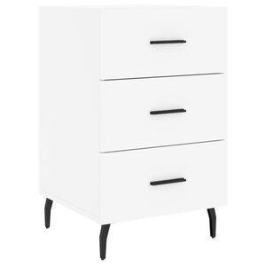 vidaXL Nattbord hvit 40x40x66 cm konstruert tre