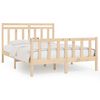 vidaXL Sengeramme heltre furu 120x200 cm