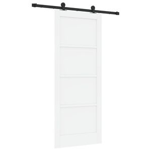 vidaXL Skyved&oslash;r ORKDAL 83 x 202 cm Heltre furu Hvit