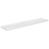 vidaXL Flytende vegghyller 4 stk h&oslash;yglans hvit 120x23,5x3,8 cm MDF