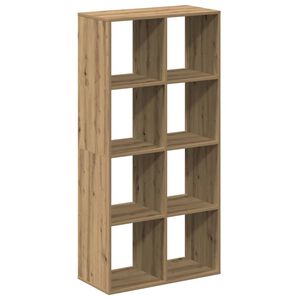 vidaXL Romdeler bokhylle artisan eik 69,5x29x137,5 cm konstruert tre