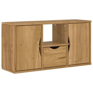 vidaXL TV-skap med skuff ODDA 79x24x40 cm heltre furu