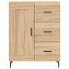 vidaXL Highboard sonoma eik 69,5x34x180 cm konstruert tre