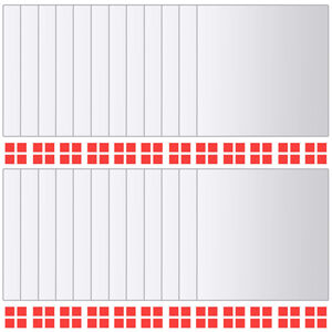 vidaXL Speilfliser 24 stk kvadrat glass