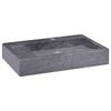 vidaXL Vask 58x39x10 cm marmor svart