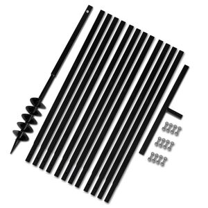 Jordbor med h&aring;ndtak 100 mm og forlengere 13 m st&aring;l