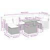 vidaXL Hagesofaer med puter 8 deler gr&aring; polyrotting akasie