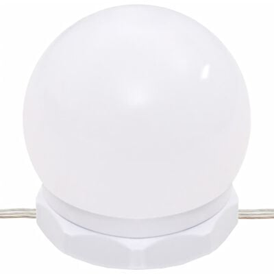 vidaXL Speilskap med LED høyglans hvit 60x31,5x62 cm