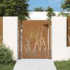 vidaXL Hageport 100x150 cm cortenst&aring;l gressdesign
