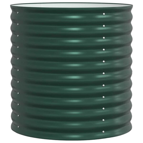 vidaXL H&oslash;ybed gr&oslash;nn 80 x 80 x 81 cm St&aring;l