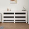 vidaXL Radiatordeksel hvit 169x19x84 cm heltre furu