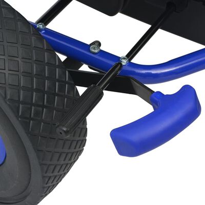 vidaXL Pedal--go-kart med justerbar sete blå