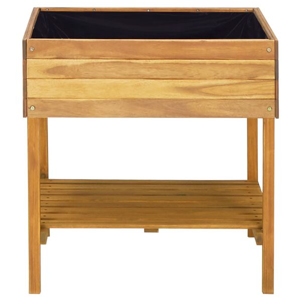 vidaXL Hevet plantekasse 78,5x58,5x78,5 cm heltre akasie
