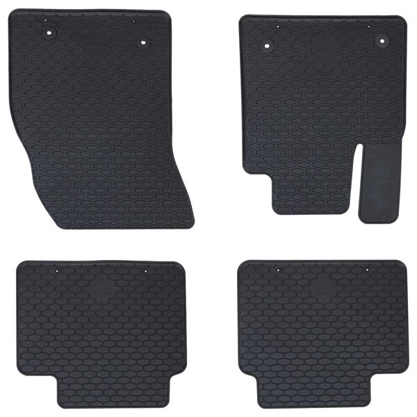 vidaXL Bilmatte 4 pcs Svart passer til Ford Focus 2018- 4D Aft. Gummi