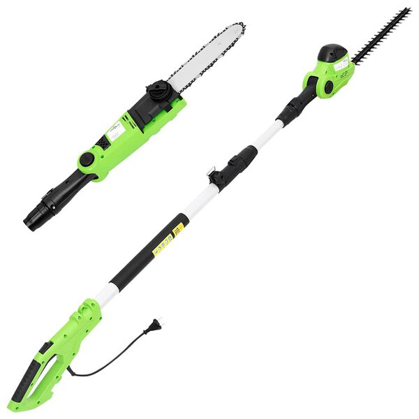 vidaXL 2-i-1 teleskopisk motorsag/hekksaks 25/41 cm 710/550W