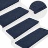 vidaXL Selvklebende trappematter 30 stk bl&aring; 65x24,5x3,5 cm