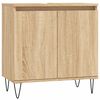vidaXL Servantskap sonoma eik 58x33x60 cm konstruert tre