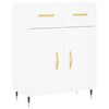 vidaXL Highboard hvit 69,5x34x180 cm konstruert tre