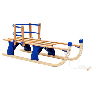 vidaXL Trekjelke med ryggst&oslash;tte sammenleggbar 119 cm