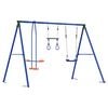 vidaXL Ute Huske Sett Flerfarget 263 x 185 x 185 cm St&aring;l og PE