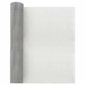 vidaXL Maskeskjerm 40 x 1000 cm 20 Mesh Rustfritt st&aring;l 201 S&oslash;lv